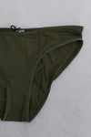 BASERANGE Flared Shorts UNBE Collection France Portugal BAS-UNBE-BLP-AU23-MOLV Dark Green UNBE-BL-WI22